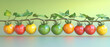 © Maetinee - Gigapixel representation of heirloom tomatoes in a lively garden environment