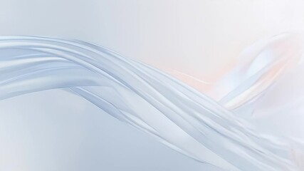 Aufkleber - Abstract White Cloth Waves on a Light Surface for Backgrounds and Presentations