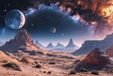 Extraordinary Alien Landscape Visualization of Unusual Outer Galaxy Terrain