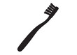 © Adobe design - Toothbrush logo silhouette vector, Toothbrush logo icon, toothbrush silhouette vector illustration, simple black toothbrush silhouette logo vector on a white background.