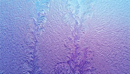 Poster - crystalized frosted glass texture in blue and violet gradient with abstract ice patterns for web design, poster background, packaging or digital branding

