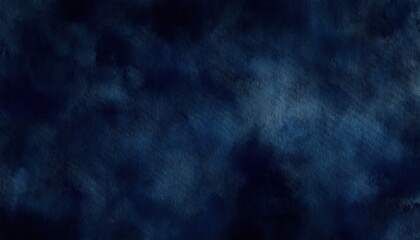 Poster - dark navy blue watercolor background with soft cloudy textures and subtle vertical brush strokes for elegant web design, branding, poster, or print template use

