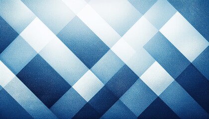 Poster - abstract layered blue geometric pattern with intersecting textured rectangles and diamond shapes for modern web design, tech branding, or print background

