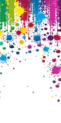 Poster - Vibrant Colorful Drips and Splashes for Graphic Design Projects