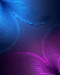 Wall Mural - Fluid, swirling shapes in vibrant blue and pink fill the scene, creating a dynamic and soothing composition. The intertwining curves and gradient colors evoke a sense of movement and harmony.