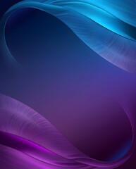 Wall Mural - Swirling bands of blue and purple create a harmonious and dynamic flow. Soft gradients blend seamlessly, giving a sense of motion and depth. The overall effect is both calming and vibrant.