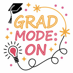 Fototapete - Grad mode on graduation design element png