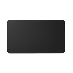 A plain rectangular mouse pad with a smooth, solid-colored surface, minimalist design, isolated on a transparent background, top-down studio view, no shadows, concept of office supplies and minimalism