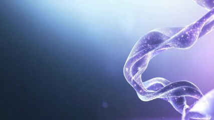 Aufkleber - Abstract DNA Strand: A mesmerizing visualization of a DNA strand, rendered with intricate detail, floating against a gradient background.