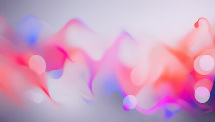 Poster -  fluid gradient wave of soft red, violet, and blue hues with dreamy transparency on light background, ideal for web design, branding, abstract print, and UI texture
