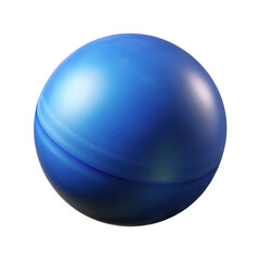 Poster - Blue sphere orb ball planet render graphic design element abstract background illustration isolated object