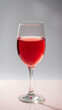 © ArtisticLens - A glass of rose wine on a transparent background file vertical