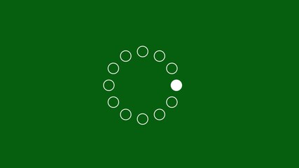 Fototapete - Abstract Circle progress loading bar animation with dynamic design, Rounding Loading Circle Icon Animation, Preloaded, dots blinking, Website loader, loading progress icon animation, 4k