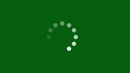 Fototapete - Abstract Circle progress loading bar animation with dynamic design, Rounding Loading Circle Icon Animation, Preloaded, dots blinking, Website loader, loading progress icon animation, 4k
