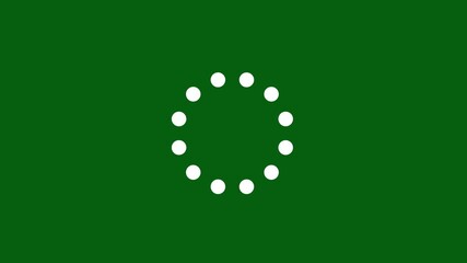 Fototapete - Abstract Circle progress loading bar animation with dynamic design, Rounding Loading Circle Icon Animation, Preloaded, dots blinking, Website loader, loading progress icon animation, 4k