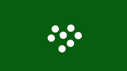 Fototapete - Abstract Circle progress loading bar animation with dynamic design, Rounding Loading Circle Icon Animation, Preloaded, dots blinking, Website loader, loading progress icon animation, 4k