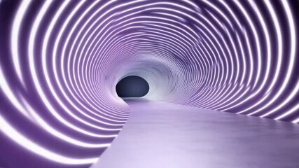Leinwandbilder - Pathway of Luminescence: An ethereal pathway, a radiant tunnel of light, draws the eye into a world of glowing illumination and mesmerizing design.
