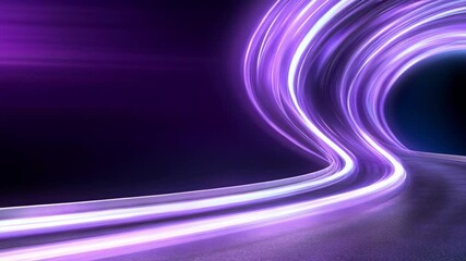 Poster - Energy Flow Path: A vibrant display of luminous energy elegantly weaves through a dark, ethereal space, suggestive of movement, data streams, and technological advancement.