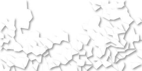 Poster - Beautiful white crystallized polygon background. abstract light white stone tile pattern with shadow. modern wallpaper, trendy simple minimal geometric background abstract mosaic backdrop.