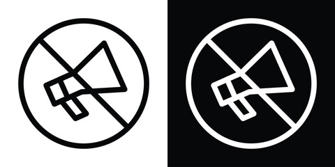 Fake news icon filled flat sign concept for web design.