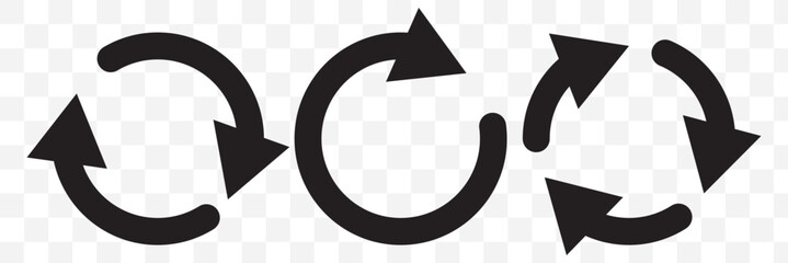 Poster - circle arrow icon set. red circular arrow icon, refresh, reload arrow icon symbol sign. red reload v