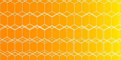 Poster - honey comb illustration on white background. hexagon.eps 10