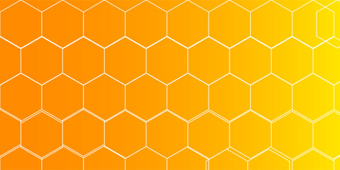 Poster - honey comb illustration on white background. hexagon