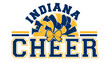 © prettygfx - Cheerleader illustration, Blue and Yellow pom-poms  and bow with Cheer Word. Vector cheerleading illustration.
