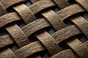 Poster - Exploring the intricate embossed grid pattern on matte paper, highlighting texture and detail in a captivating close-up
