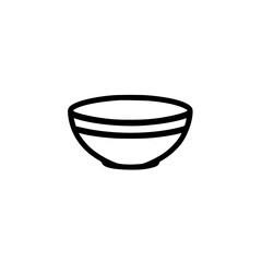 Poster - ceramic bowl isolated on white