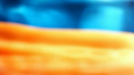 Poster - Abstract Colorful Motion Blur of Water or Sky in Warm and Cool Tones