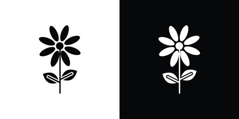 Flower icon collection. line stroke icon. EPS 10
