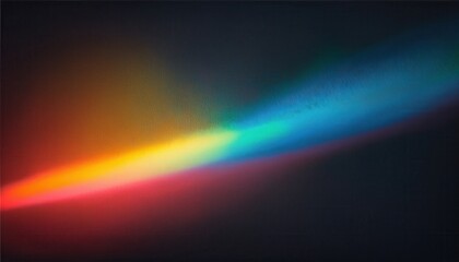 Wall Mural - vivid diagonal light beam spectrum on textured dark surface with radiant gradient blend for modern w