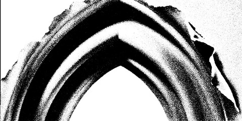 Aufkleber - Gothic frame with high contrast black and white abstract design