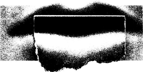 Poster - Grunge black and white abstract with high contrast and texture effects