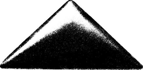 Aufkleber - Inverted pyramid geometry in high contrast black and white design