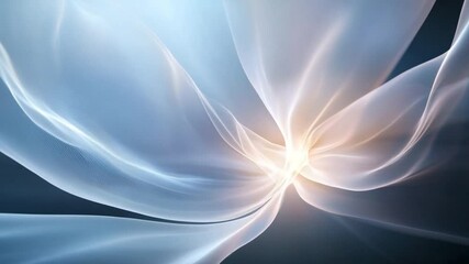 Aufkleber - Abstract light forms: A luminous dance of abstract forms, flowing with ethereal grace and an invitation to serenity. A captivating interplay of light and shadow, inviting a sense of awe and wonder.