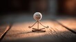 © Best - The stick figure’s relaxed cross-legged pose, closed eyes, and gentle hands show calmness, mindfulness, and spiritual balance.