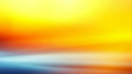 Poster - Vibrant Abstract Sunset with Warm Colors and Dynamic Light Patterns