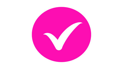 Poster - Check mark. Icon for design. Easily editable