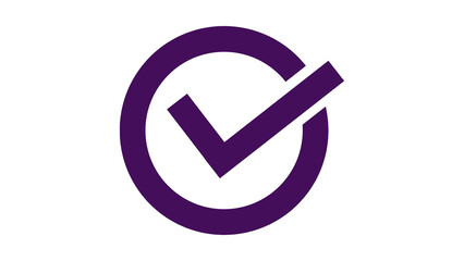 Poster - Check mark. Icon for design. Easily editable