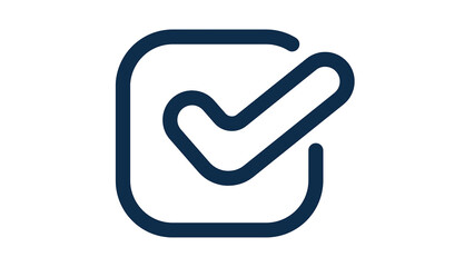 Poster - Check mark. Icon for design. Easily editable