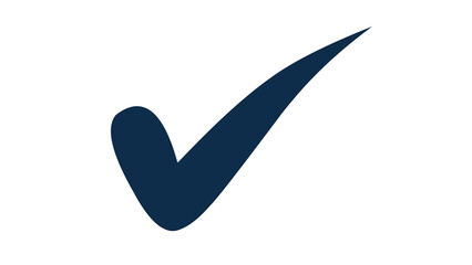 Poster - Check mark. Icon for design. Easily editable