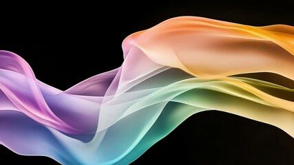 Aufkleber - Chromatic Flow: A mesmerizing dance of light and color, where hues blend seamlessly to evoke a sense of ethereal beauty and artistic flow, perfect for projects related to design and creativity.