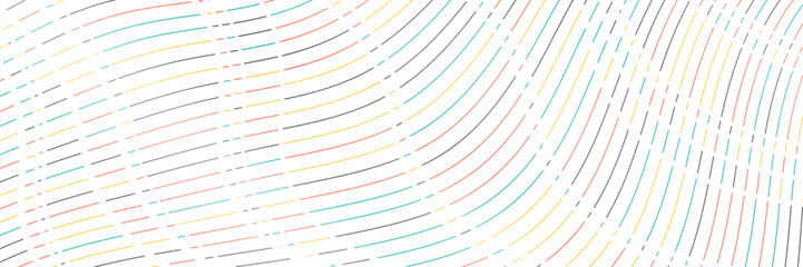 Aufkleber - Vector Illustration of the colorful pattern of lines abstract background. Colorful striped waves background. Vector illustration.