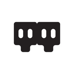Poster - Server data storage icon. Server or database icon for tech infrastructure, cloud storage, or backend systems.