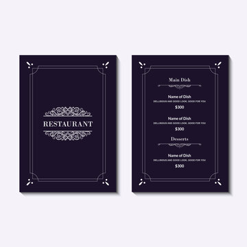 Stylish Food Menu, Banner Design for Social Media. Instagram and Facebook Ready. Clean and Classy Food menu Design. Creative Food Brochure Design Template. Trifold and Bifold Layouts for Fine Dining.