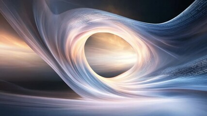 Poster - Celestial Gateway: An artistic portrayal of a black hole, an ethereal swirl of energy and light that draws the viewer into the mysteries of space, hinting at unseen dimensions and cosmic marvels.