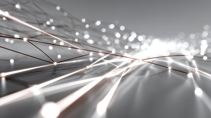 Aufkleber - Abstract network with connected points