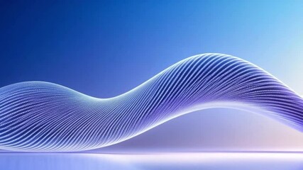 Aufkleber - Abstract Wave form Design: A mesmerizing wave design unfolds against a gradient backdrop, showcasing flowing lines and creating a sense of dynamic movement. The artwork exudes a modern aesthetic.